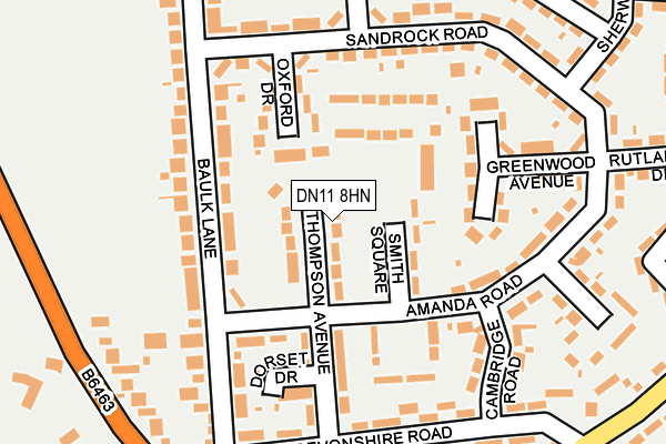 DN11 8HN map - OS OpenMap – Local (Ordnance Survey)
