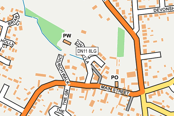 DN11 8LG map - OS OpenMap – Local (Ordnance Survey)