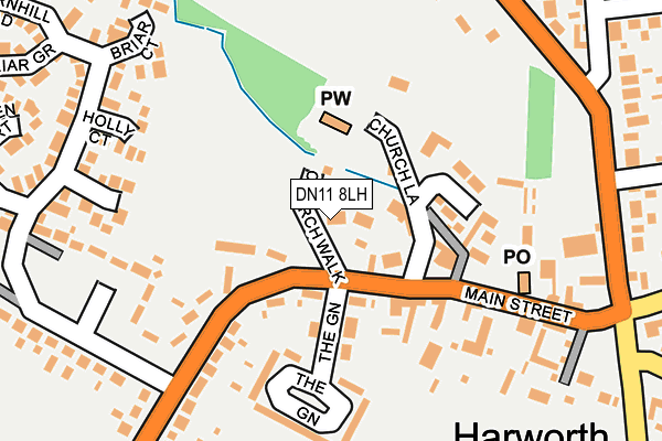DN11 8LH map - OS OpenMap – Local (Ordnance Survey)