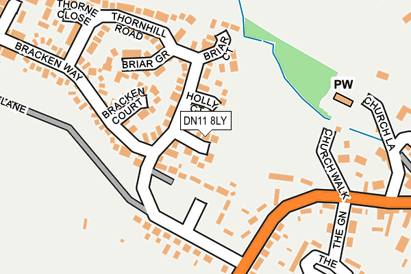 DN11 8LY map - OS OpenMap – Local (Ordnance Survey)