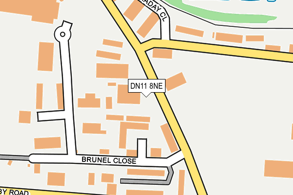 DN11 8NE map - OS OpenMap – Local (Ordnance Survey)