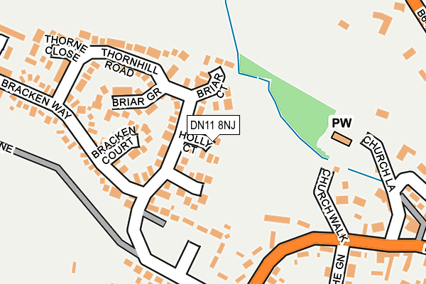 DN11 8NJ map - OS OpenMap – Local (Ordnance Survey)