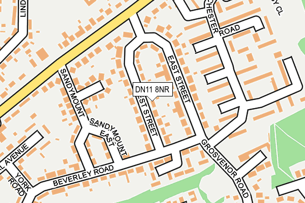 DN11 8NR map - OS OpenMap – Local (Ordnance Survey)