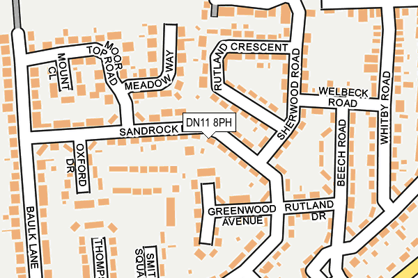 DN11 8PH map - OS OpenMap – Local (Ordnance Survey)