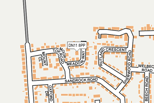 DN11 8PP map - OS OpenMap – Local (Ordnance Survey)