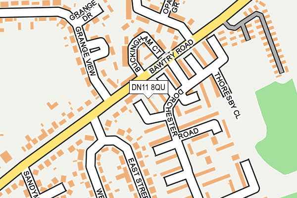 DN11 8QU map - OS OpenMap – Local (Ordnance Survey)