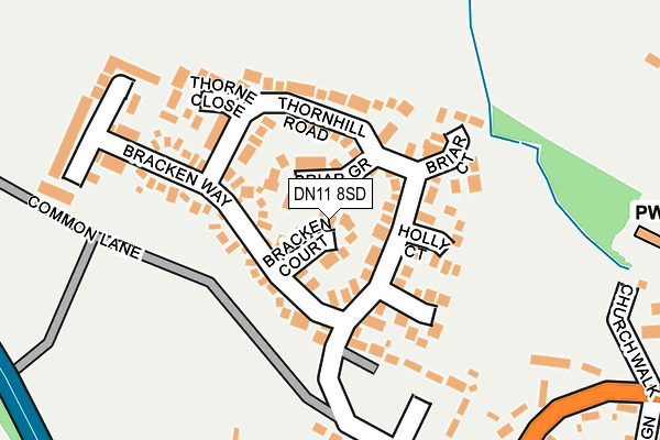 DN11 8SD map - OS OpenMap – Local (Ordnance Survey)