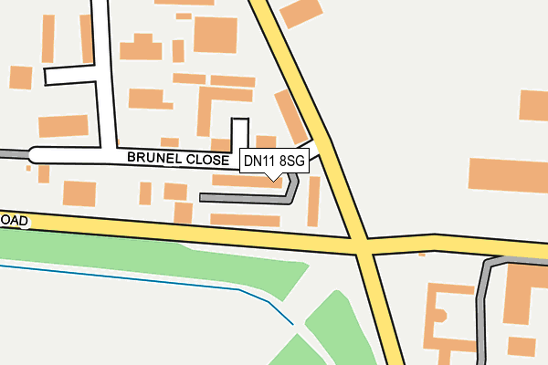 DN11 8SG map - OS OpenMap – Local (Ordnance Survey)