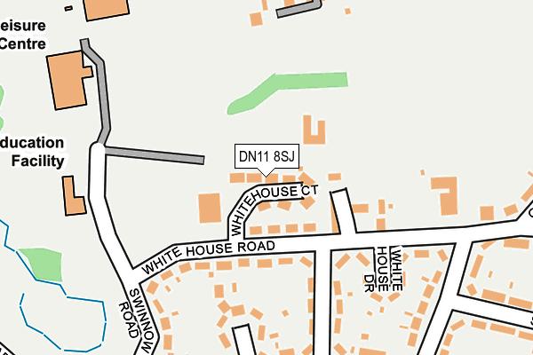 DN11 8SJ map - OS OpenMap – Local (Ordnance Survey)