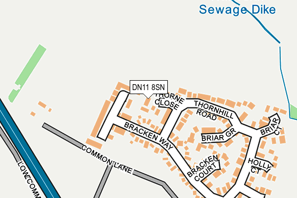 DN11 8SN map - OS OpenMap – Local (Ordnance Survey)