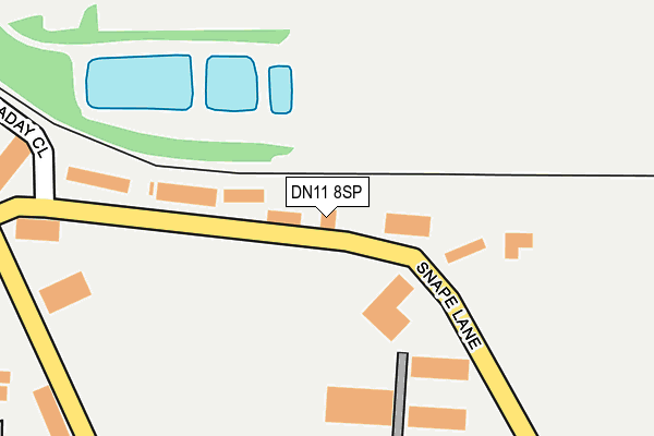 DN11 8SP map - OS OpenMap – Local (Ordnance Survey)