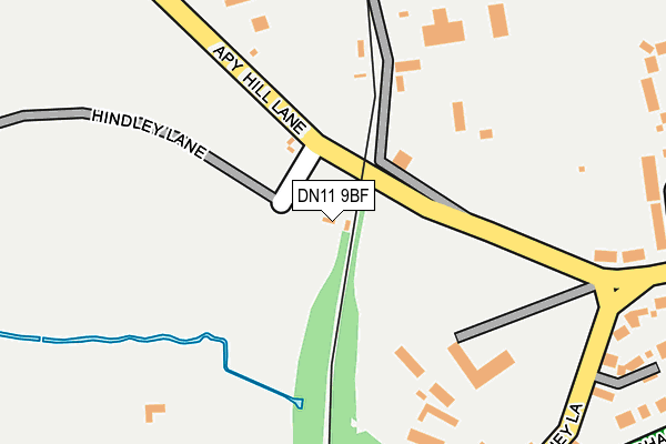 DN11 9BF map - OS OpenMap – Local (Ordnance Survey)