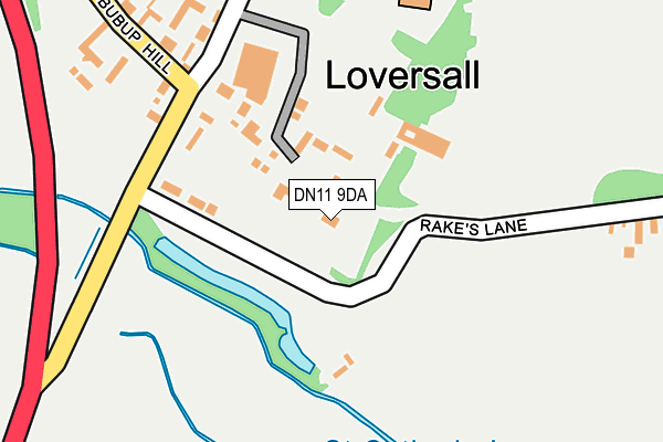 DN11 9DA map - OS OpenMap – Local (Ordnance Survey)