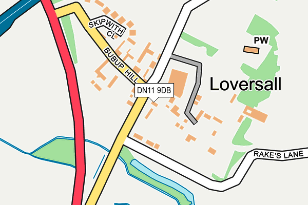 DN11 9DB map - OS OpenMap – Local (Ordnance Survey)