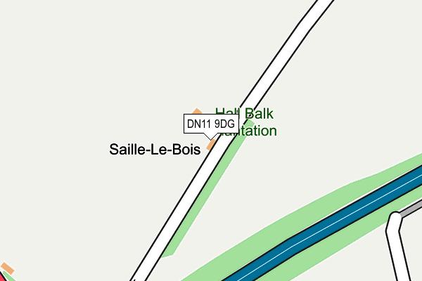 DN11 9DG map - OS OpenMap – Local (Ordnance Survey)