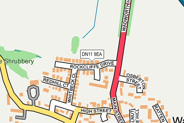 DN11 9EA map - OS OpenMap – Local (Ordnance Survey)