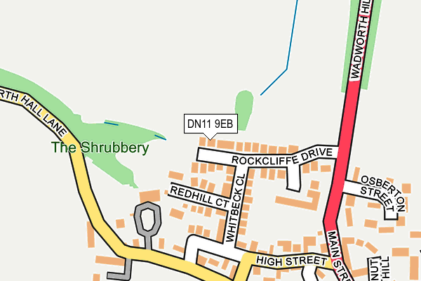 DN11 9EB map - OS OpenMap – Local (Ordnance Survey)