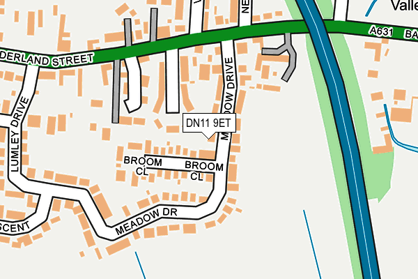 DN11 9ET map - OS OpenMap – Local (Ordnance Survey)