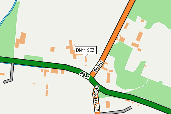 DN11 9EZ map - OS OpenMap – Local (Ordnance Survey)