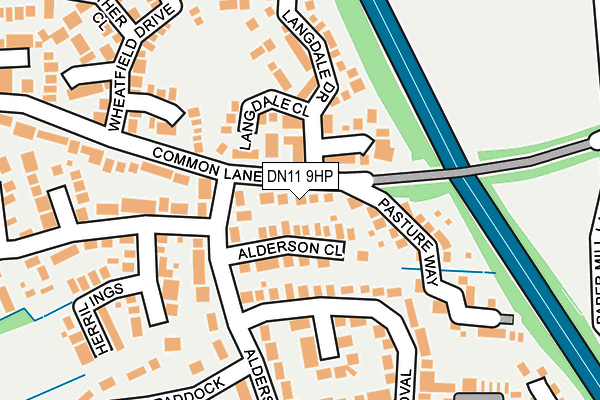 DN11 9HP map - OS OpenMap – Local (Ordnance Survey)