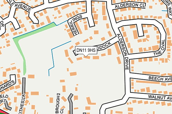 DN11 9HS map - OS OpenMap – Local (Ordnance Survey)