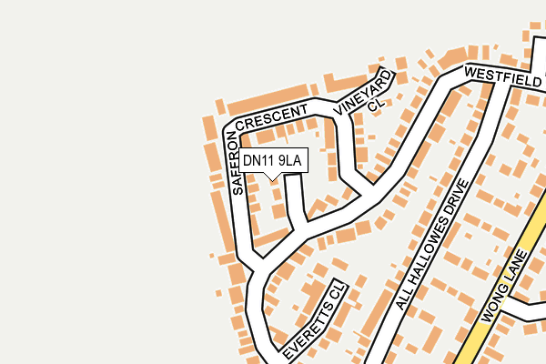 DN11 9LA map - OS OpenMap – Local (Ordnance Survey)