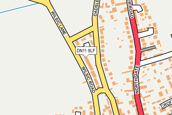 DN11 9LF map - OS OpenMap – Local (Ordnance Survey)