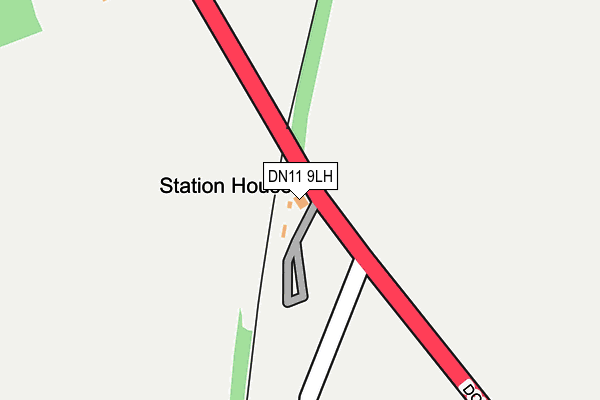 DN11 9LH map - OS OpenMap – Local (Ordnance Survey)
