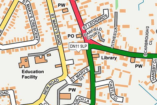 DN11 9LP map - OS OpenMap – Local (Ordnance Survey)