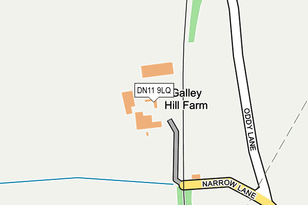 DN11 9LQ map - OS OpenMap – Local (Ordnance Survey)