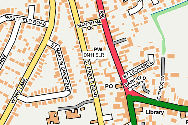 DN11 9LR map - OS OpenMap – Local (Ordnance Survey)