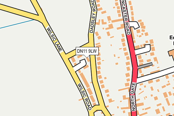 DN11 9LW map - OS OpenMap – Local (Ordnance Survey)