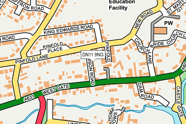 DN11 9NG map - OS OpenMap – Local (Ordnance Survey)