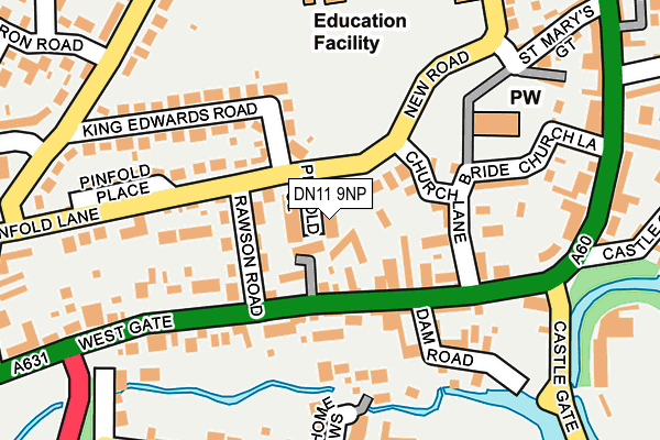DN11 9NP map - OS OpenMap – Local (Ordnance Survey)
