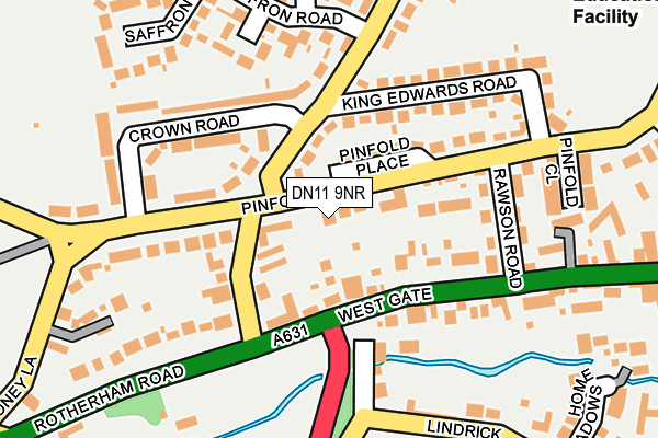 DN11 9NR map - OS OpenMap – Local (Ordnance Survey)
