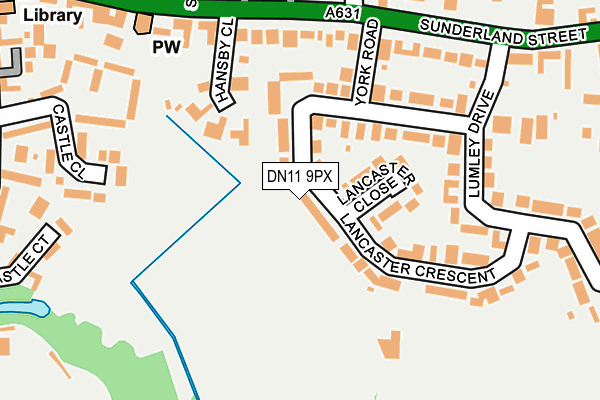 DN11 9PX map - OS OpenMap – Local (Ordnance Survey)