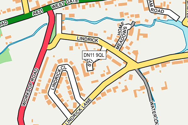 DN11 9QL map - OS OpenMap – Local (Ordnance Survey)