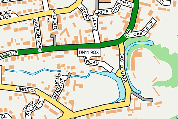 DN11 9QX map - OS OpenMap – Local (Ordnance Survey)