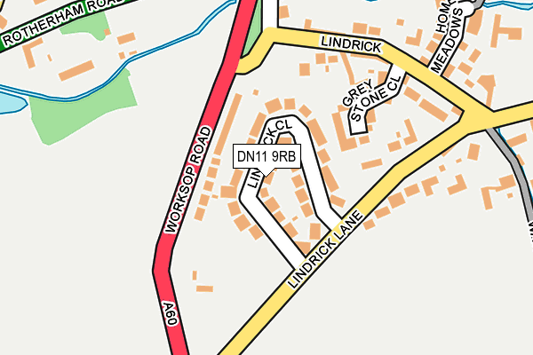 DN11 9RB map - OS OpenMap – Local (Ordnance Survey)