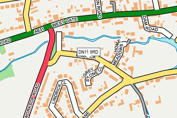 DN11 9RD map - OS OpenMap – Local (Ordnance Survey)