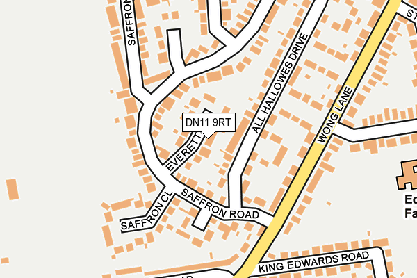 DN11 9RT map - OS OpenMap – Local (Ordnance Survey)