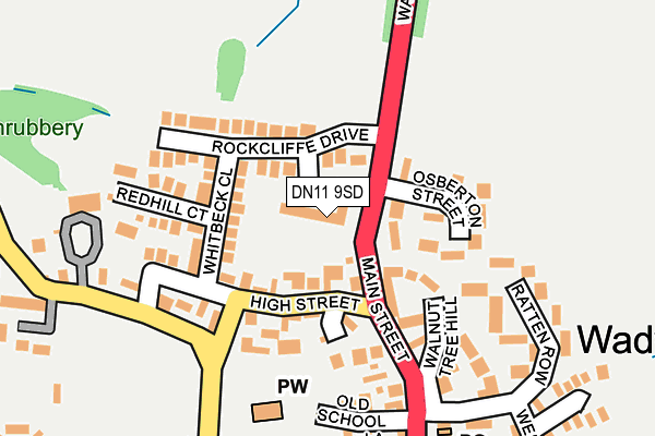 DN11 9SD map - OS OpenMap – Local (Ordnance Survey)