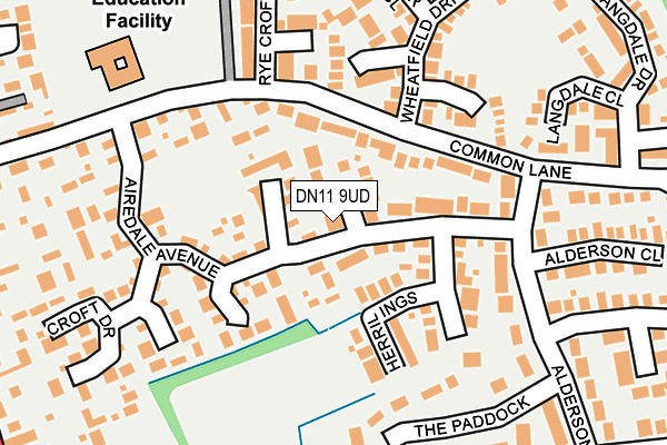 DN11 9UD map - OS OpenMap – Local (Ordnance Survey)