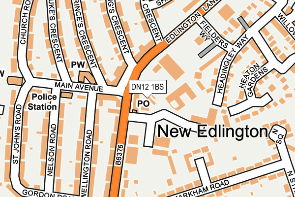 Map of EMMS & SONS LIMITED at local scale