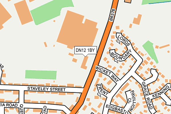 DN12 1BY map - OS OpenMap – Local (Ordnance Survey)