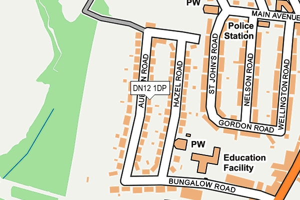 DN12 1DP map - OS OpenMap – Local (Ordnance Survey)