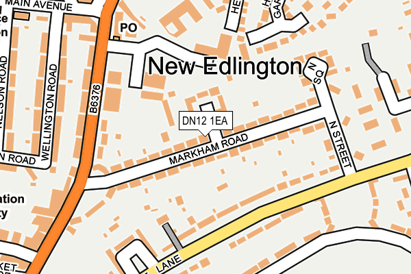 DN12 1EA map - OS OpenMap – Local (Ordnance Survey)