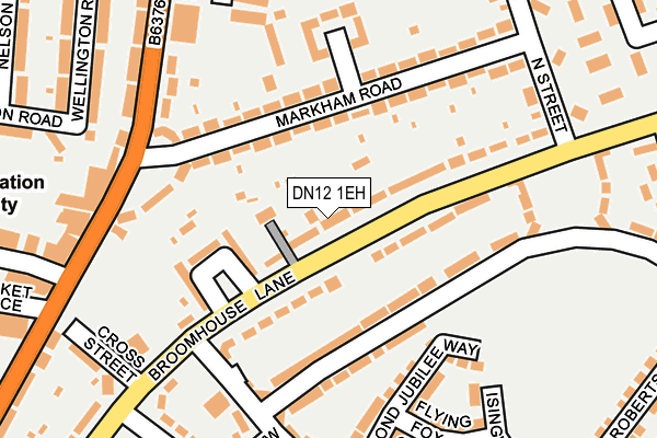 DN12 1EH map - OS OpenMap – Local (Ordnance Survey)