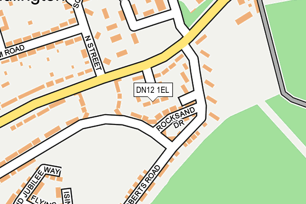 DN12 1EL map - OS OpenMap – Local (Ordnance Survey)