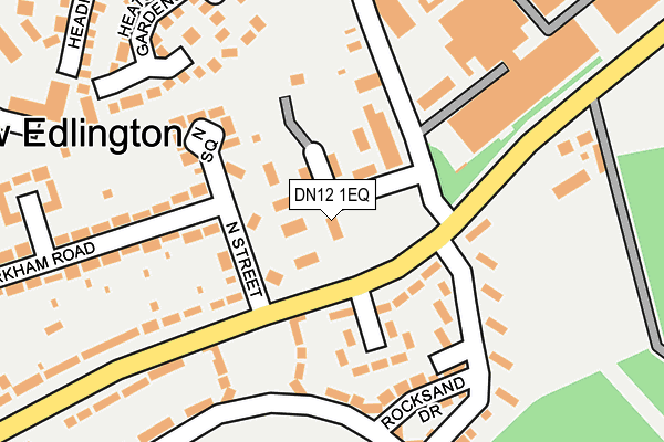 DN12 1EQ map - OS OpenMap – Local (Ordnance Survey)